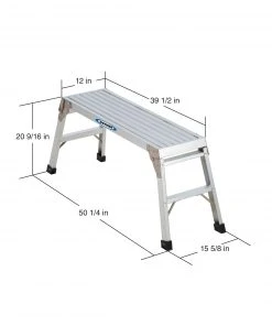 Cheapest 🥰 Werner Scaffolding 3.8-ft x 1-ft Aluminum Work Platform 250 lbs. Capacity ✨ -Craftsman Sales Shop 44000989