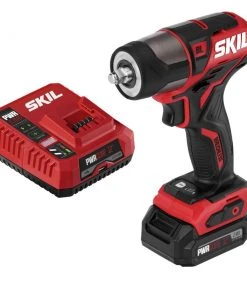 Discount ❤️ SKIL Impact Wrenches PWR CORE 12-Amp 12-volt Variable Speed Brushless 3/8-in square Drive Cordless Impact Wrench (1-Battery Included) 👏