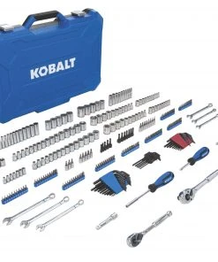 Cheap π Kobalt Mechanics Tool Sets 309-Piece Standard (SAE) and Metric Combination Polished Chrome Mechanics Tool Set (1/4-in; 3/8-in) βοΈ