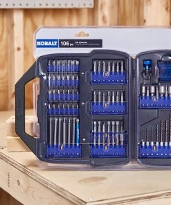 Brand new 🥰 Kobalt Screwdriver Bits Set Shank Screwdriver Bit Set (106-Piece) 💯 -Craftsman Sales Shop 44018140