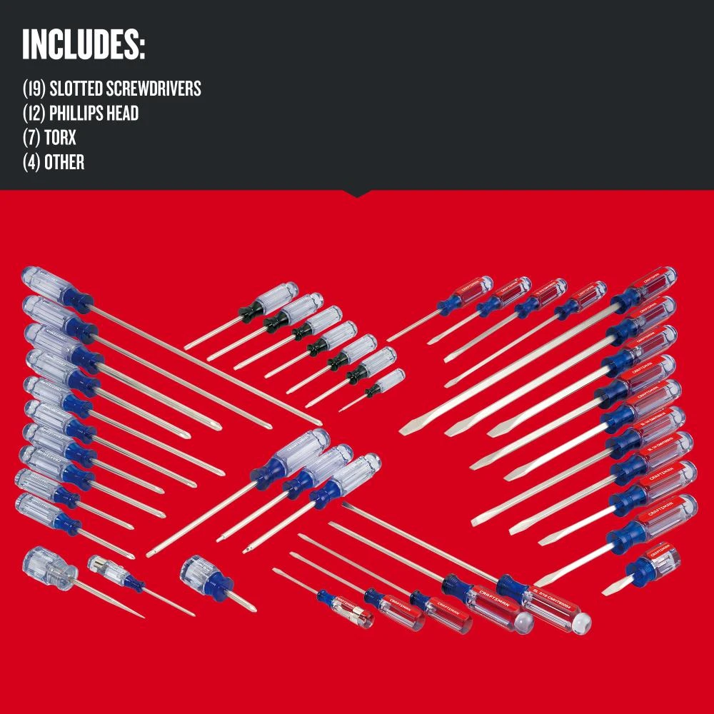 Best Pirce ⭐ CRAFTSMAN Screwdrivers 42-Piece Acetate Handle Set Screwdriver Set ✨ 2 Best Pirce ⭐ CRAFTSMAN Screwdrivers 42-Piece Acetate Handle Set Screwdriver Set ✨ - Image 2