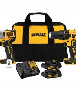 Best Pirce 🔔 DEWALT Power Tool Combo Kits 20V MAX COMPACT BRUSHLESS DRILL/DRIVER AND IMPACT KIT ⌛