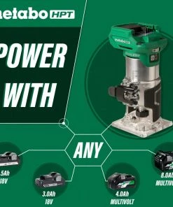 Coupon 🎉 Metabo HPT Routers MultiVolt 1/4-in-Amp Variable Speed Brushless Trim Cordless Router (Tool Only) ⌛ -Craftsman Sales Shop 44374764
