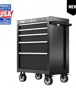 Best deal 🌟 CRAFTSMAN Bottom Tool Cabinets 2000 Series 26.5-in W x 37.5-in H 5-Drawer Steel Rolling Tool Cabinet (Black) 🎉