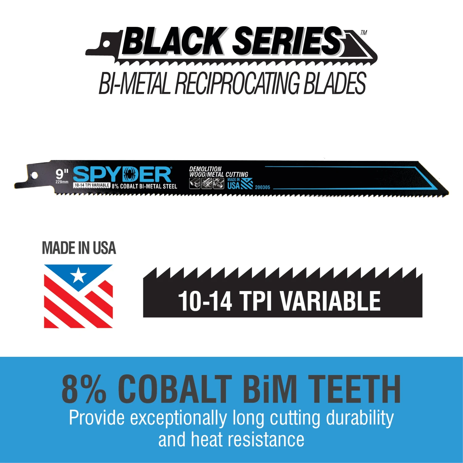 Best Pirce β Spyder Reciprocating Saw Blades Black Series 17-Pack Bi-metal Set Wood/Metal Cutting Reciprocating Saw Blade Set π 10 Best Pirce β Spyder Reciprocating Saw Blades Black Series 17-Pack Bi-metal Set Wood/Metal Cutting Reciprocating Saw Blade Set π - Image 10