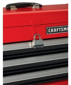 Flash Sale 😉 CRAFTSMAN Portable Tool Boxes Portable 20.5-in Ball-bearing 3-Drawer Red Steel Lockable Tool Box 👏 -Craftsman Sales Shop 44397001