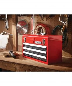 Flash Sale 😉 CRAFTSMAN Portable Tool Boxes Portable 20.5-in Ball-bearing 3-Drawer Red Steel Lockable Tool Box 👏 -Craftsman Sales Shop 44397007
