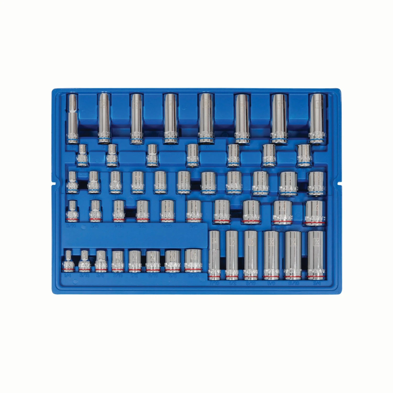 Hot Sale β Kobalt Mechanics Tool Sets 243-Piece Standard (SAE) and Metric Combination Polished Chrome Mechanics Tool Set (1/4-in; 3/8-in) 𧨠7 Hot Sale β Kobalt Mechanics Tool Sets 243-Piece Standard (SAE) and Metric Combination Polished Chrome Mechanics Tool Set (1/4-in; 3/8-in) 𧨠- Image 7