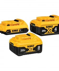 Best Sale 🎉 DEWALT Power Tool Batteries & Chargers V20 20-volt Max 3-Pack 8 Amp-Hour; 4 Amp-Hour Lithium-ion Power Tool Battery 😍