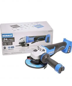 Outlet ✔️ Kobalt Angle Grinders 5-in 24-Volt Max Paddle Switch Brushless Cordless Angle Grinder ✔️ -Craftsman Sales Shop 45231359