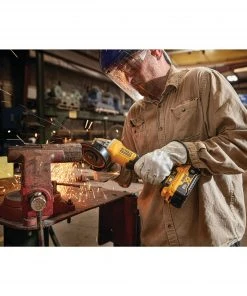 Discount ❤️ DEWALT Angle Grinders XR POWER DETECT 4.5-in 20-Volt Max Paddle Switch Brushless Cordless Angle Grinder 😍 -Craftsman Sales Shop 45360247