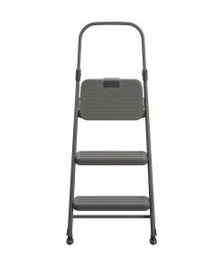 Coupon 🎁 Cosco Step Stools 3-Step 225-lb Capacity Gray Steel Foldable Step Stool ✨ -Craftsman Sales Shop 45419741