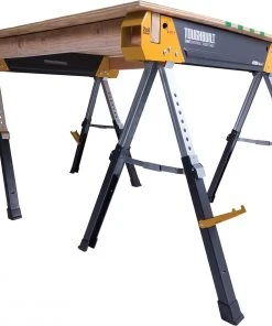 Deals 🧨 TOUGHBUILT Saw Horses 40.3-in W x 32-in H Adjustable Steel Saw Horse (1300-lb Capacity) 🎉 -Craftsman Sales Shop 45441063
