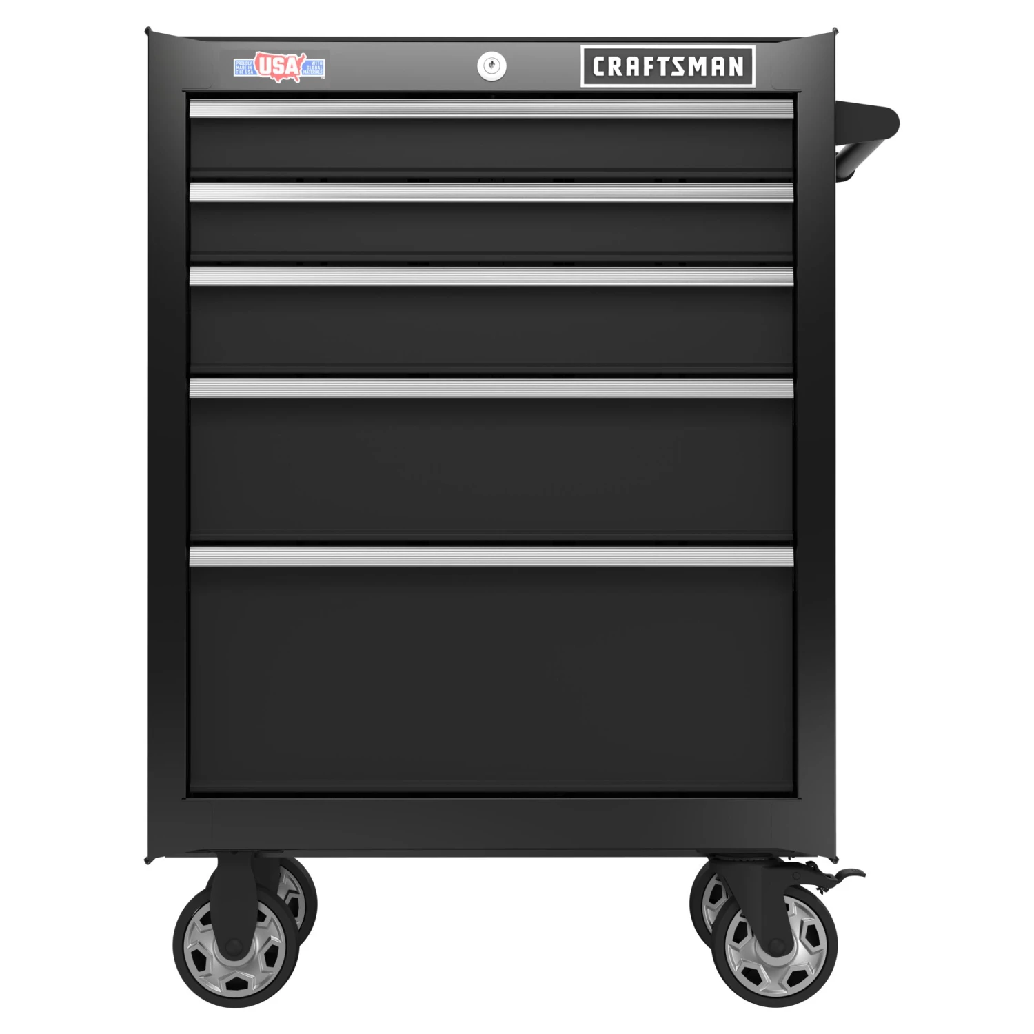 Best deal π CRAFTSMAN Bottom Tool Cabinets 2000 Series 26.5-in W x 37.5-in H 5-Drawer Steel Rolling Tool Cabinet (Black) π 4 Best deal π CRAFTSMAN Bottom Tool Cabinets 2000 Series 26.5-in W x 37.5-in H 5-Drawer Steel Rolling Tool Cabinet (Black) π - Image 4