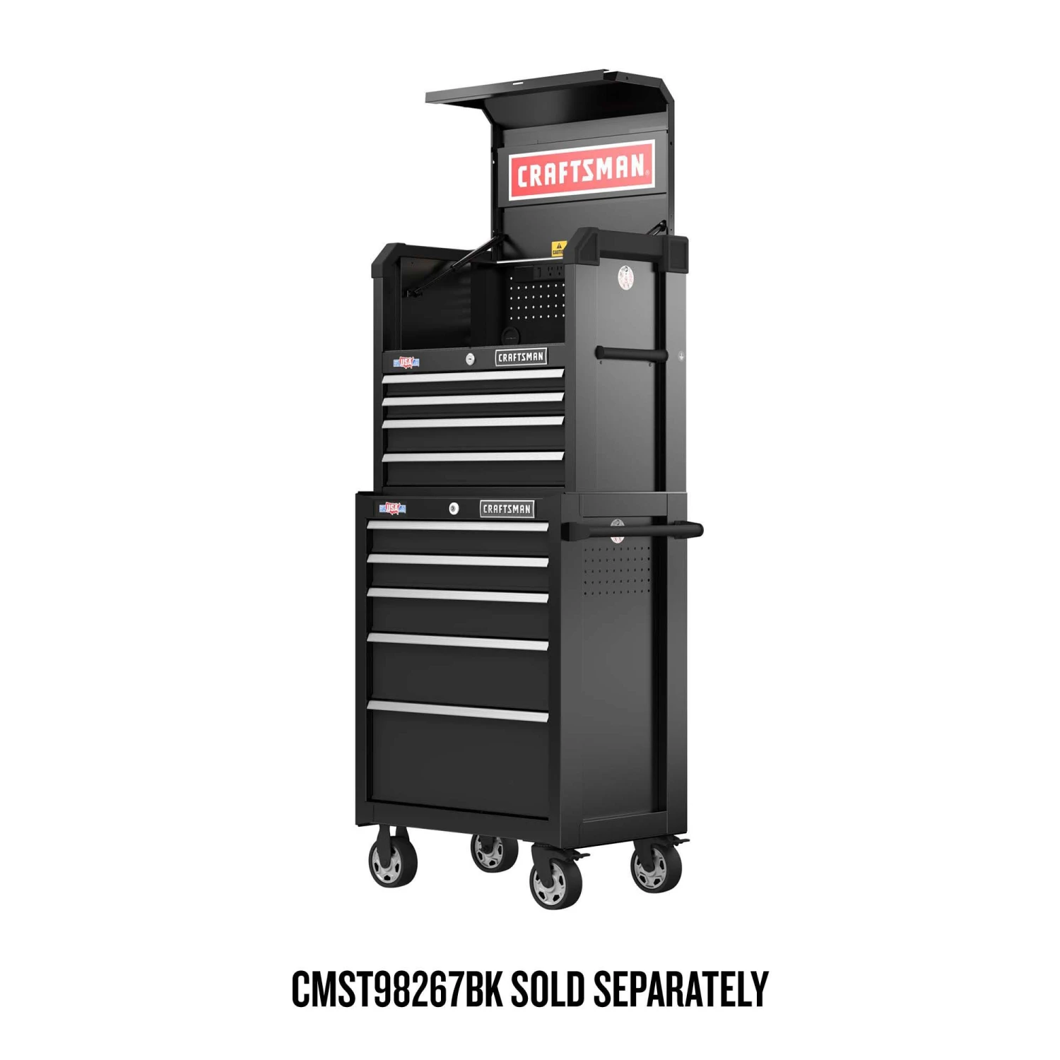 Best deal π CRAFTSMAN Bottom Tool Cabinets 2000 Series 26.5-in W x 37.5-in H 5-Drawer Steel Rolling Tool Cabinet (Black) π 3 Best deal π CRAFTSMAN Bottom Tool Cabinets 2000 Series 26.5-in W x 37.5-in H 5-Drawer Steel Rolling Tool Cabinet (Black) π - Image 3